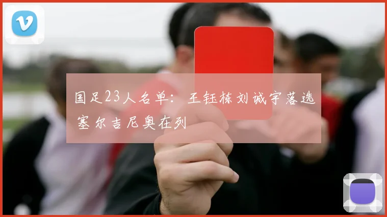 国足23人名单：王钰栋刘诚宇落选 塞尔吉尼奥在列