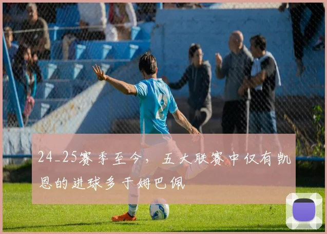 24_25赛季至今，五大联赛中仅有凯恩的进球多于姆巴佩